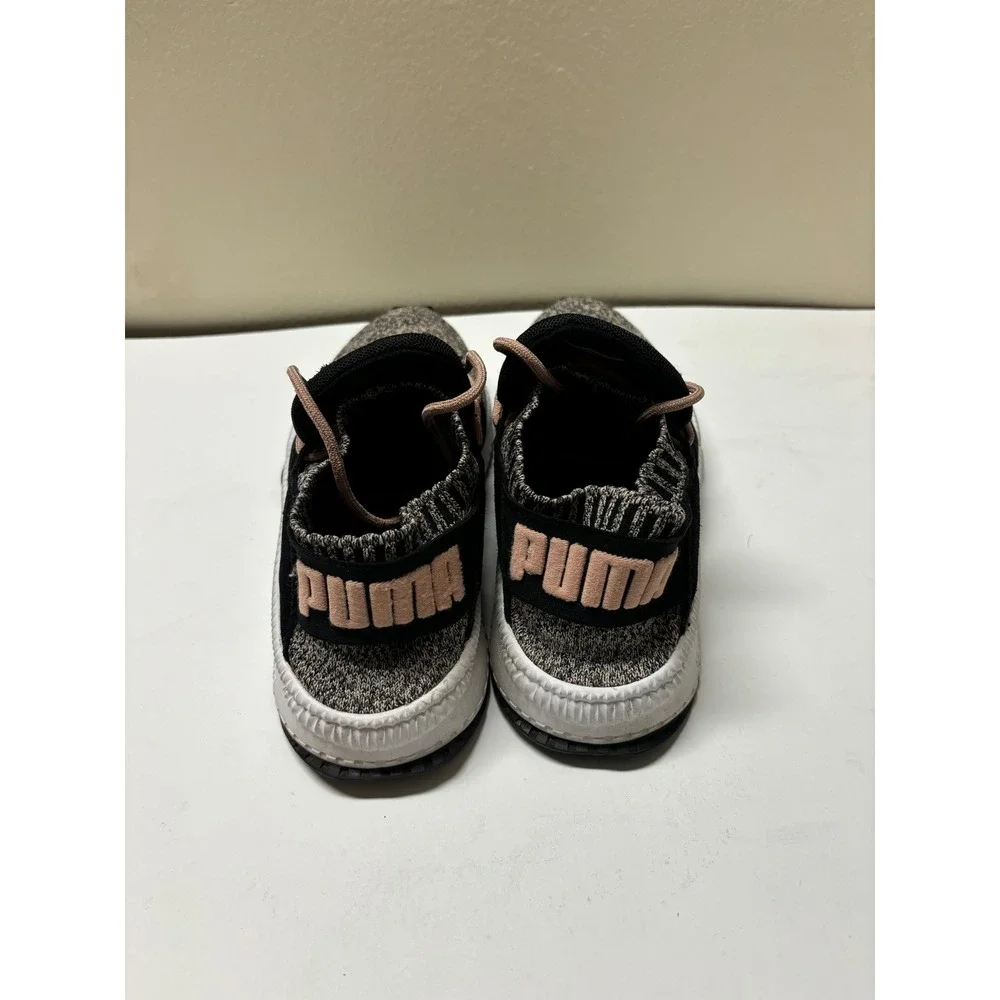 Puma Ignite Tsugi Jun Womens Running Shoes Black Gray Rose Gold 365561-03 Size 8
